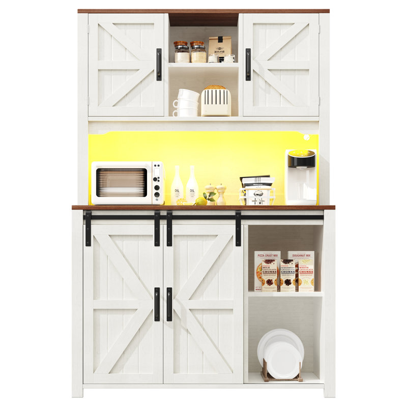 175cm Kitchen Pantry, White