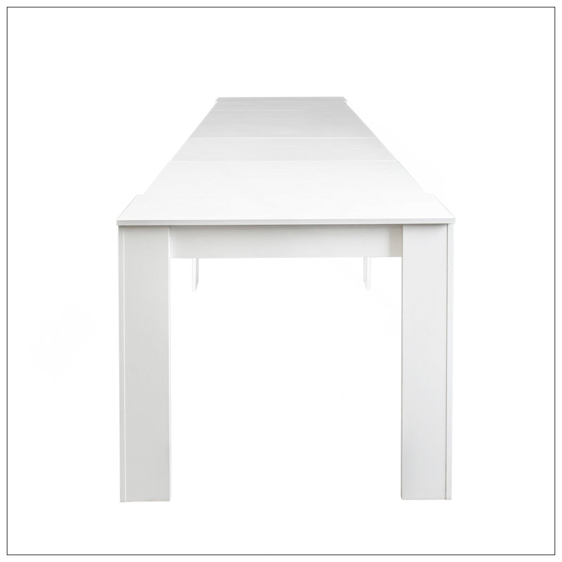 Multifunctional Extendable Console Table, White