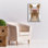 Yorkshire Terrier portant des lunettes de hipster 2 po par Furbaby Affiliates, art mural sur toile