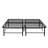 King Size Bed Frame Metal Platform Base In Black. Construction For Durability. Provides Outstanding Mattress Support. Under Storage Available. Simple Assembly Required. Compatible With All Types.-1545152278