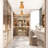 Boho 7" Single-Light Semi-Flush Mount Ceiling Light With Brown Woven Paper Rope Shade