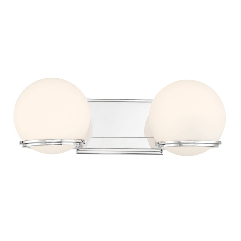 Ivy Bronx Condola Chrome With Etched Opal Led Vanity Light, 2