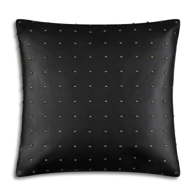 Abstract Leather/Suede Throw Pillow
