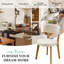 Chaise d'appoint de cuisine rembourrée Mid-Century-1076407102