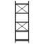 171 cm H x 56 cm W Steel Etagere Bookcase-1829901297