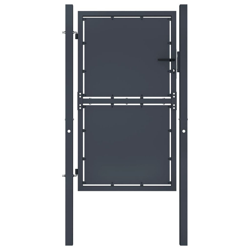 Sanadrug Anthracite Metal Gate, 225cm H x 100cm W
