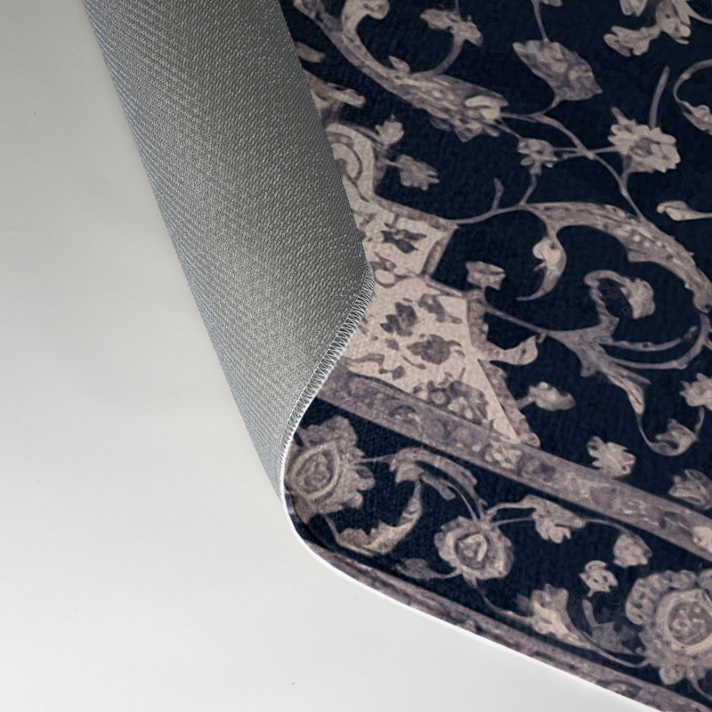 Tapis gris d'intérieur et d'extérieur Tabriz, Rectangle 9 pi x 12 pi