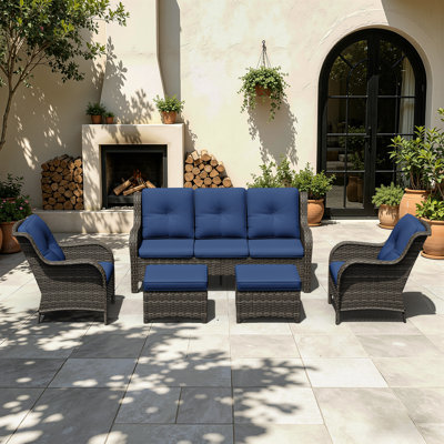 Anahit 5-Piece Outdoor Sofa Seating Group with Cushions
