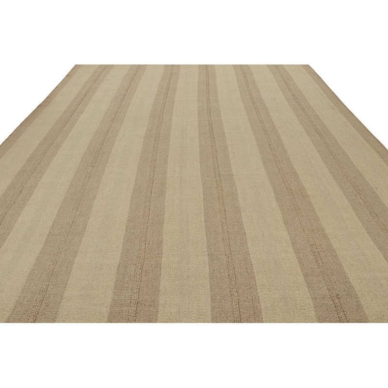 Wool Striped Area Rug