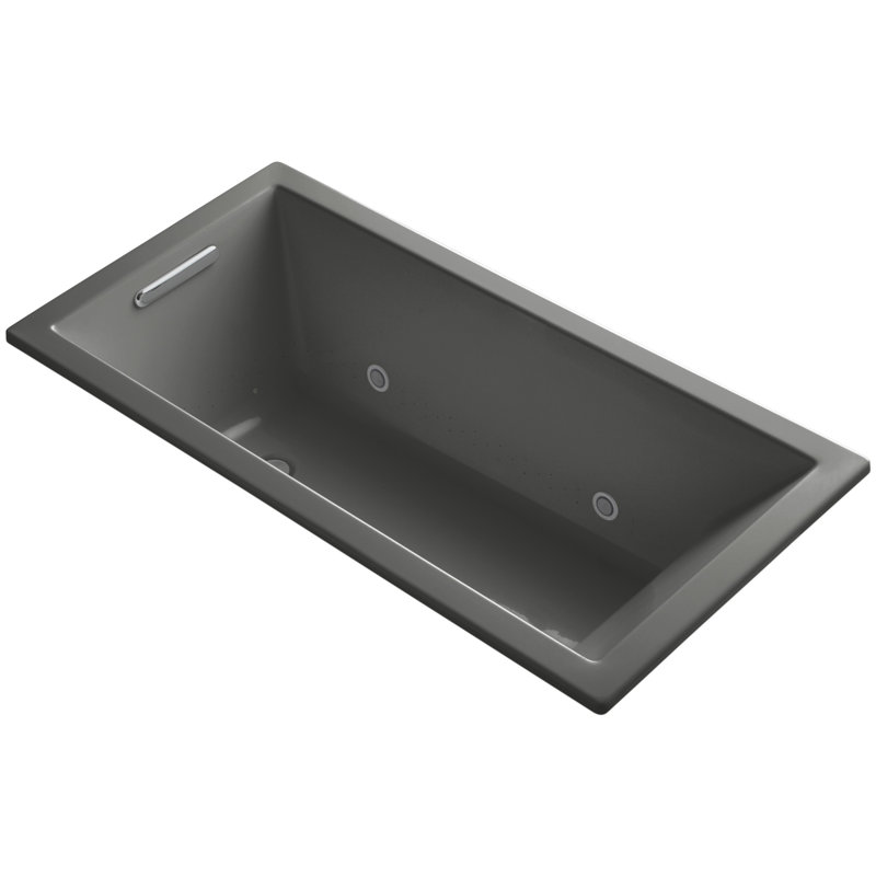 Underscore 60" x 30" Air Bathtub, Gris tonnerre