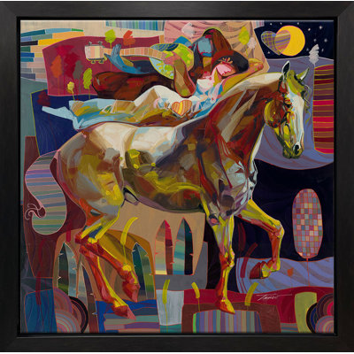Cara de Azul by Tadeo Zavaleta - Single Picture Frame Painting on Canvas