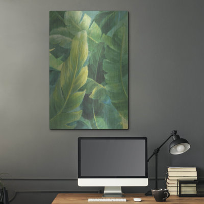  «Palm of the Tropics 1 Teal Gold C» par Danhui Nai, art mural en métal