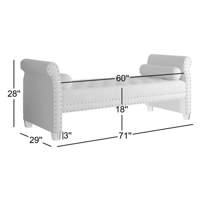 Banc rembourré Alianny