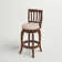 Morgan Swivel Upholstered Counter Stool with Solid Wood Frame