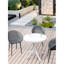 2 chaises longues d'intérieur / d'extérieur en plastique PP gris chaud toutes saisons, légères pour la terrasse, la plage, le salon, le matériau, l'installation facile, le plancher, le tissage en filet, le support ergonomique et le portable-723409643