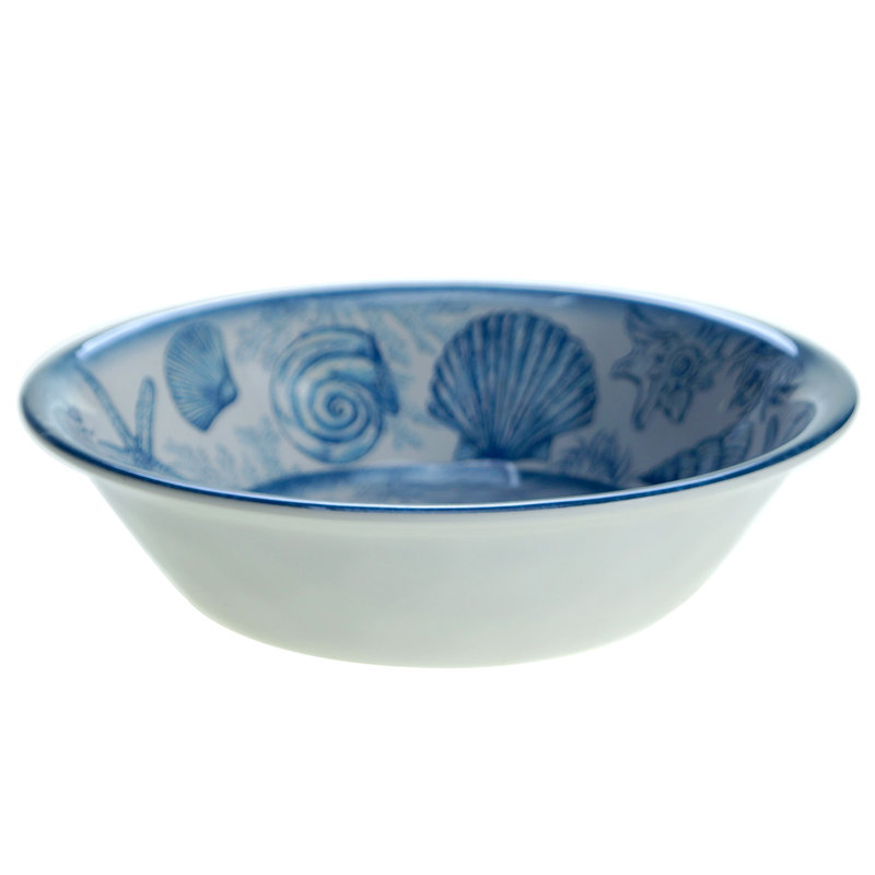 Oceanic Coastal Melamine 12-Piece Dinnerware Set, Service for 4