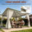 13 Ft. W x 11 Ft. D Steel Patio Gazebo with Netting-109360225