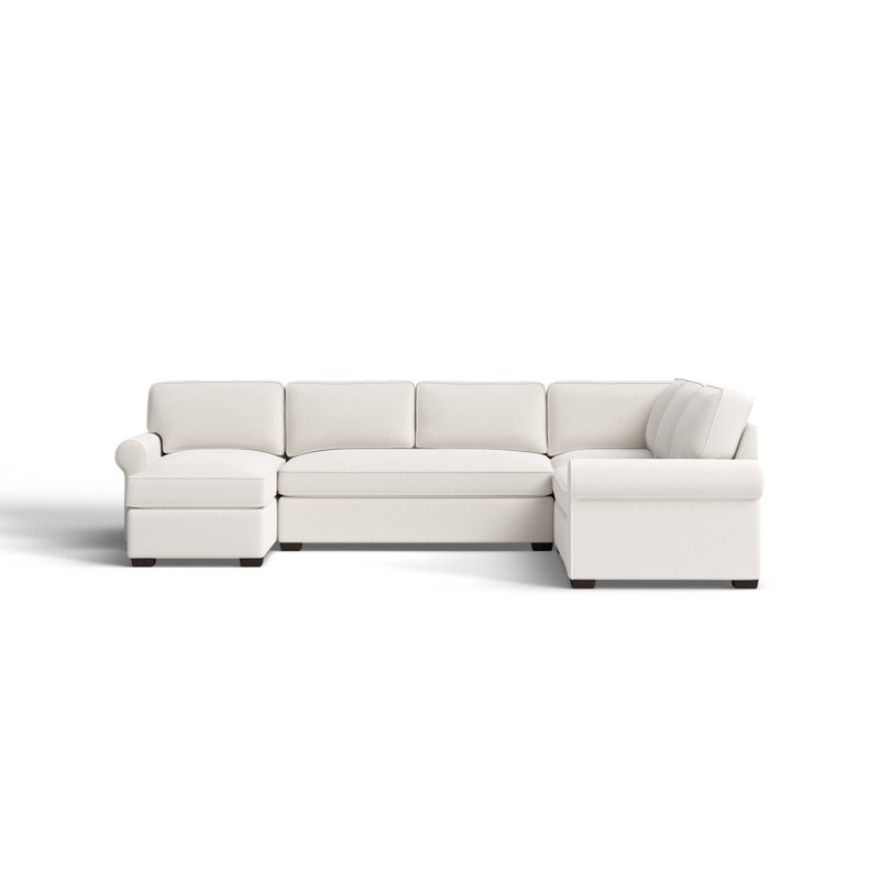 Porter Upholstered U-Sectional, Left Hand Facing, Conversation Pearl Basketweave