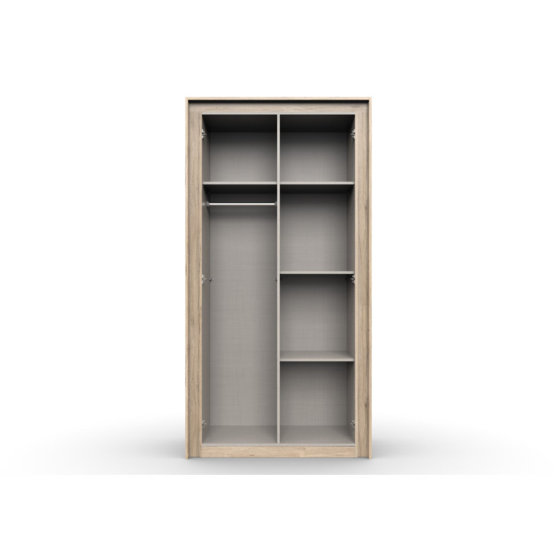 Talley 2 Door Wardrobe, Graphite
