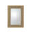 Golden Stone Metal Rectangle Mirror