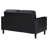 Regenal Upholstered Track Arm Loveseat Black-901987843