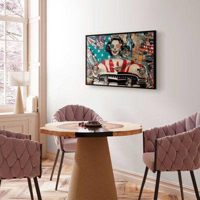 Framed Poster - American collage