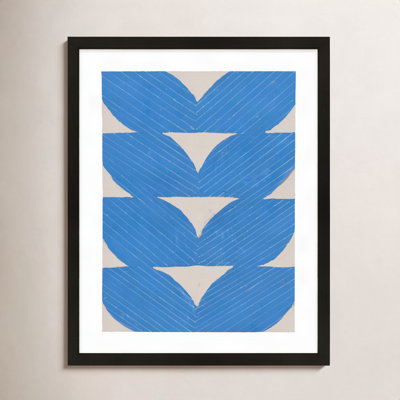 Blue Chevron "Blue Chevron" Painting