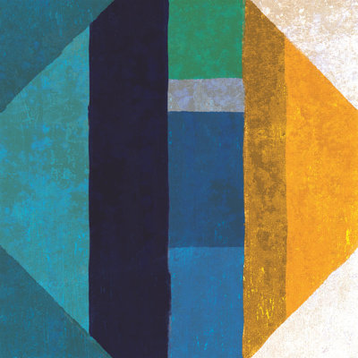 Geo Octogon Shape - Wrapped Canvas Painting