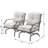 3-Piece Outdoor Patio Rocking Set with Cushioned Chairs and Side Table-11715721