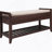 Shoe Rack With Cushioned Seat And Drawers, Multipurpose Entryway Storage Bench-1654715732