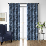 Palomino Denim Cotton Grommet Top Drapery Panel Set of 2