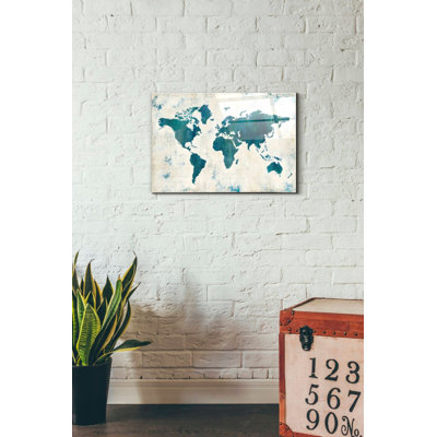 «Découvrez le monde bleu» par Melissa Averinos, art mural en verre acrylique