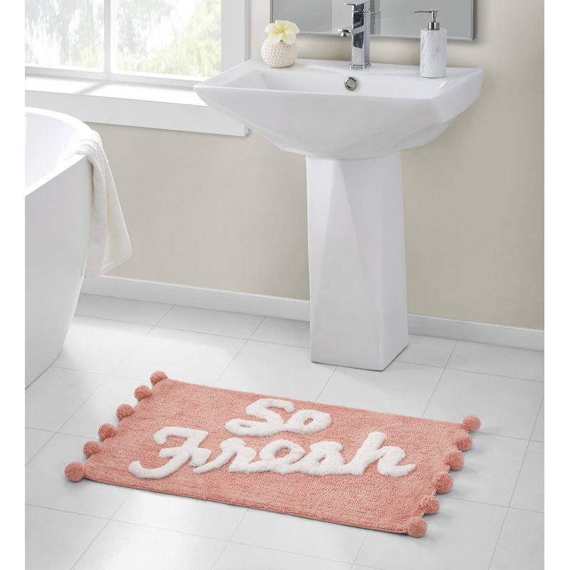 So Fresh Pom Pom Bath Runner, 20 W" x 32 L"