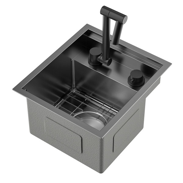 STYLISH 28 inch Workstation 60/40 Double Bowl Undermount 16G Kitchen Sink  with Accessories included