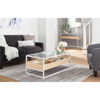 Kaebri Glass Top Single Coffee Table
