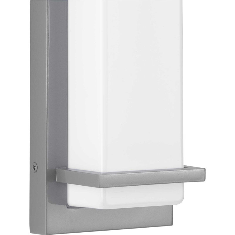 Bessoir Aluminum LED Wall Light, Metallic Gray