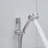 10Inch Shower System, Slide Bar Shower Faucets Sets Complete Round Shower Heads And 5Spray Handheld Combo, Wall Mounted Matte Black Shower Faucet