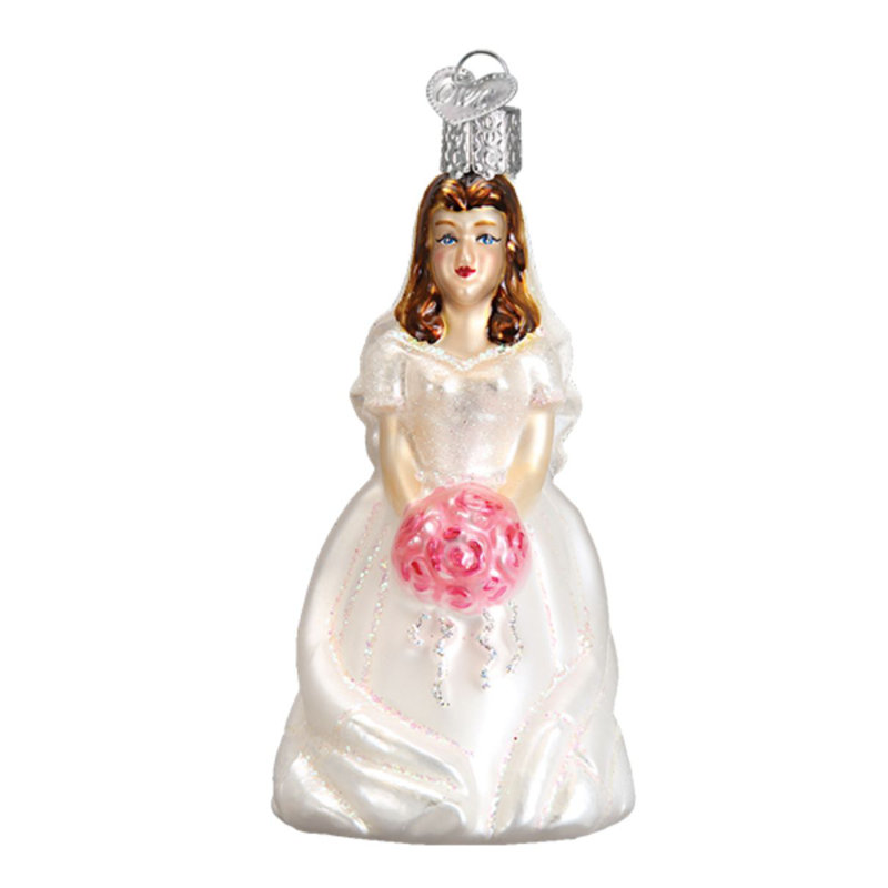 Ornement figurine suspendue mariée-brunette, Brunette