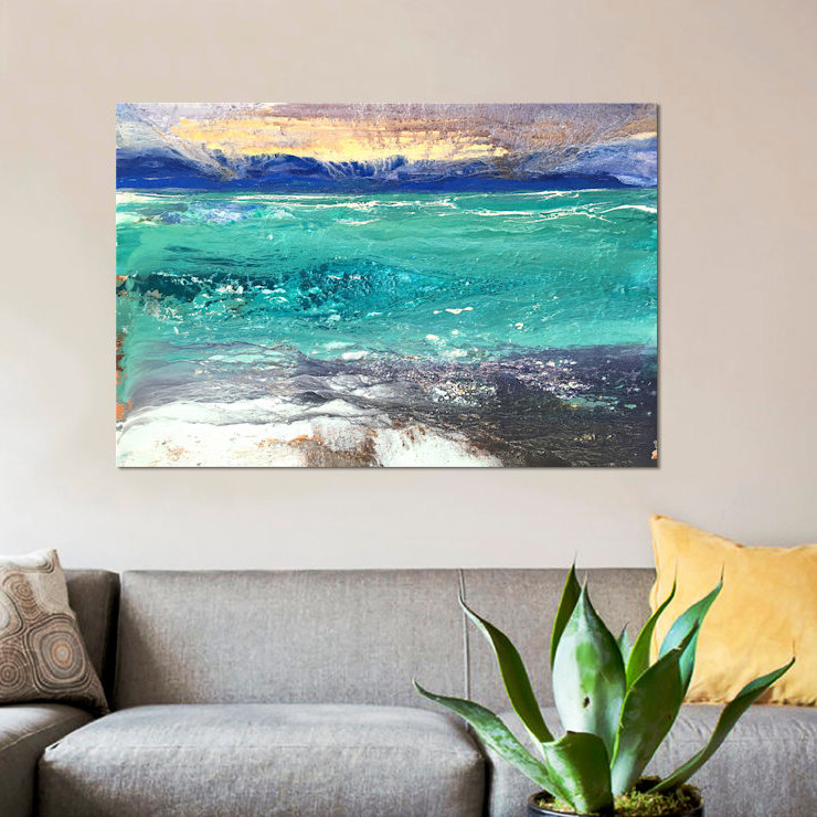 « cap dantibes i », impression sur toile, H 18 po x l 26 po x P 1,5 po, Pas de tapis, Toile tendue