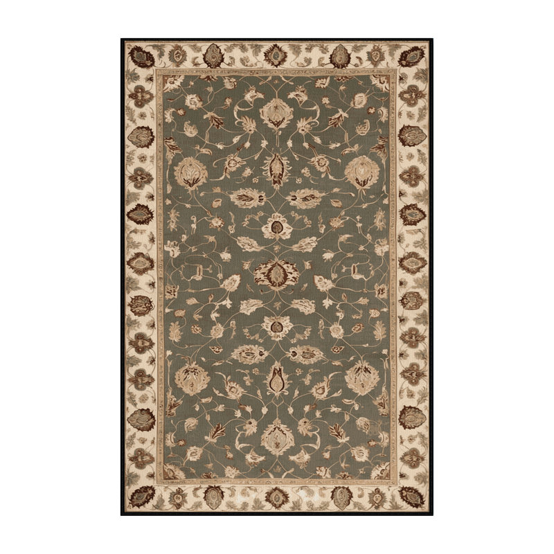 Tapis brun lavable à la machine, Rectangulaire 8 pi x 12 pi