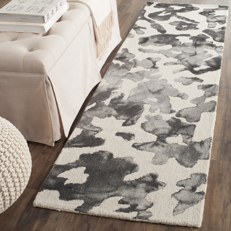 Falmer Hand Tufted Wool Camouflage Rug, Runner 2'3" x 6'