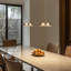 Luminaire suspendu à DEL en laiton brossé