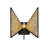 Machina 1-Light Wall Sconce - Matte Black/Sulihiya