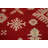 Red Geometric Kazak Oriental Area Rug