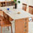 Simple Modern Rectangular Rock Slab Dining Table-107541534