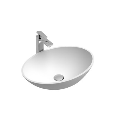 Countertop Basin Stone Resin Bathroom Sink Oval