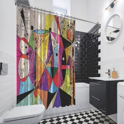 Shower Curtain with Hooks Included