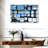 Abstract Square Mirrors Canvas Print-1886095156
