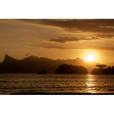 Sunset In Rio De Janeiro by Luoman - Wrapped Canvas Print