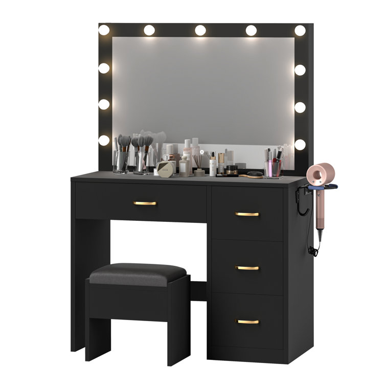 Calub Dressing Table with Mirror